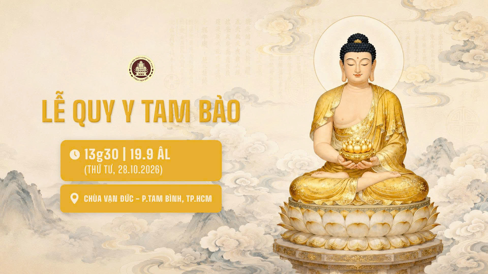 Banner - Quy y Tam Bảo