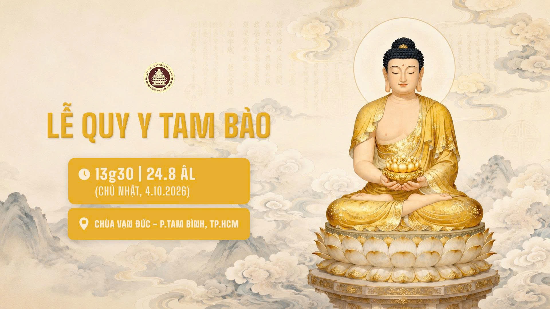 Banner - Quy y Tam Bảo