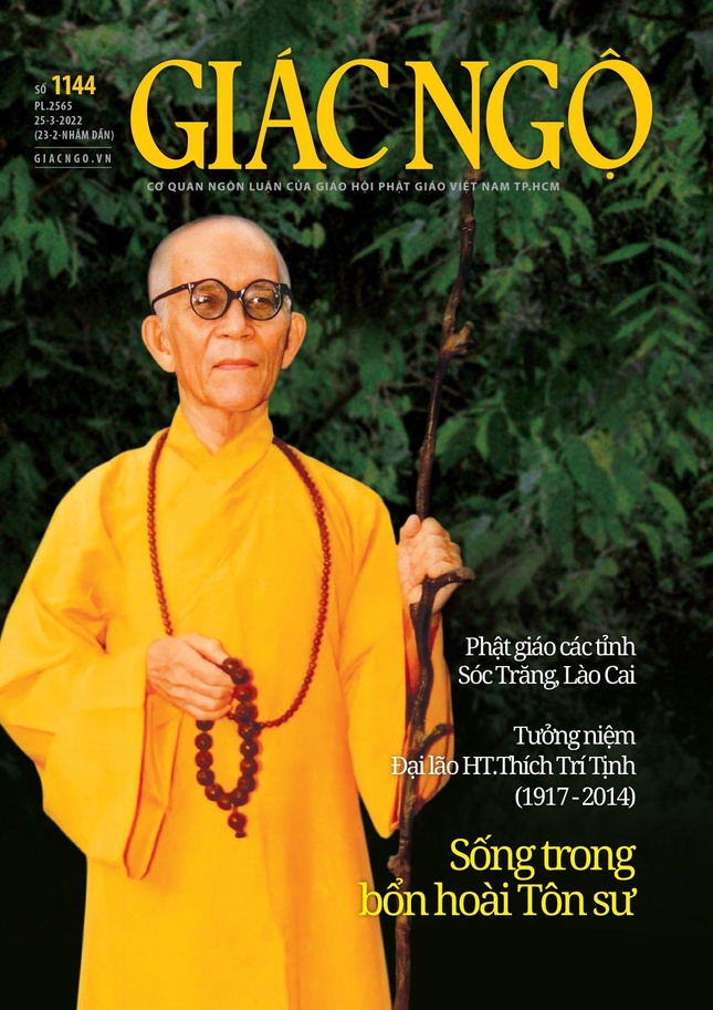 Báo Giác Ngộ số 1144: "Sống trong bổn hoài tôn sư" ảnh 1
