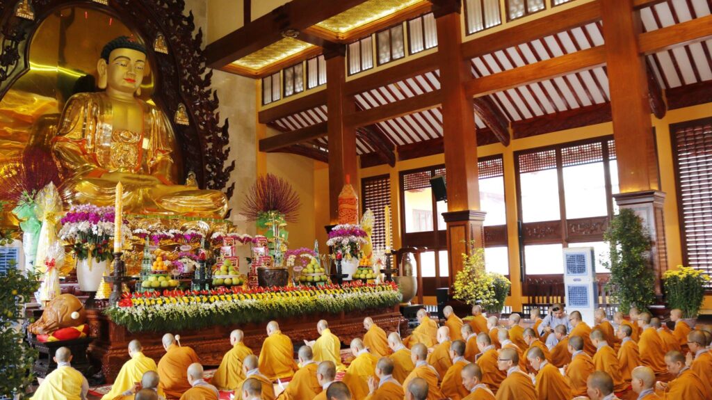 ĐẠO TRÀNG VẠN ĐỨC THAM DỰ PHÁP HỘI TẠI VIỆT NAM QUỐC TỰ 06-01 MẬU TUẤT